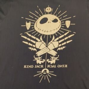 Disney Black T-Shirt with Nightmare Before Christmas Design